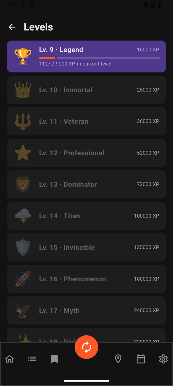 Levels & XP